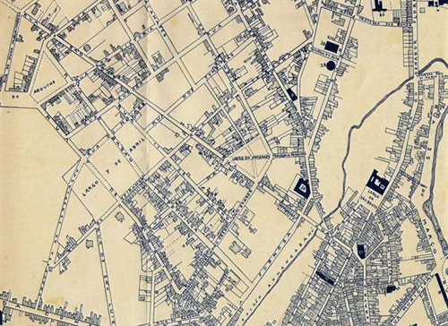 Planta da Cidade de So Paulo.Companhia Cantareira e Esgotos  1881 Fonte: So Paulo Antigo  Plantas da Cidade. Comisso do IV Centenrio da Cidade de So Paulo